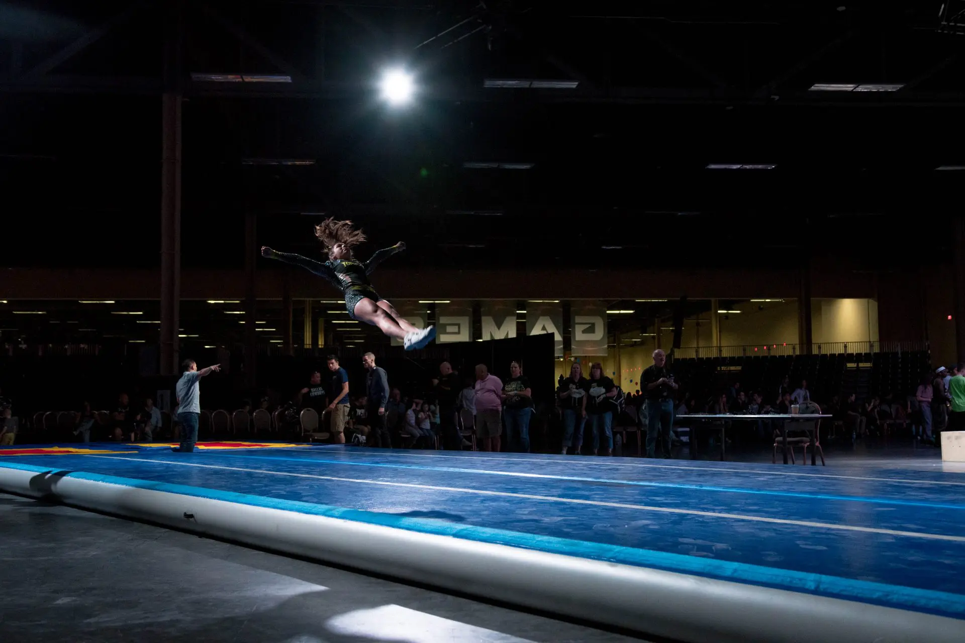 AllStarGames cheerleading on airtrack