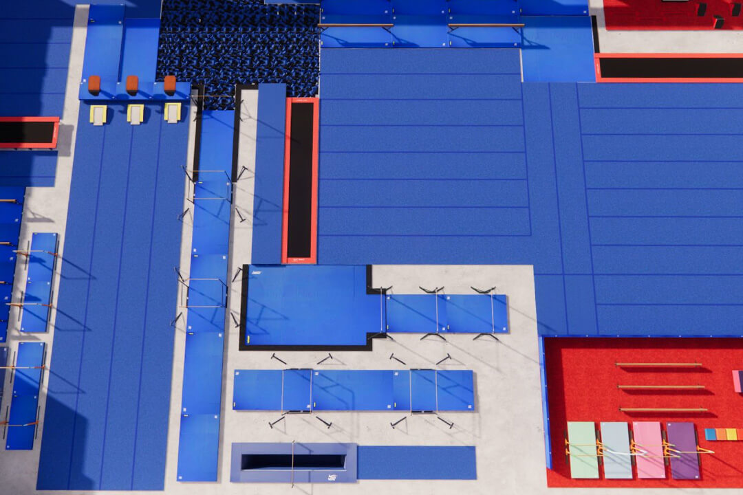 3D visualization Gymnastics gym design